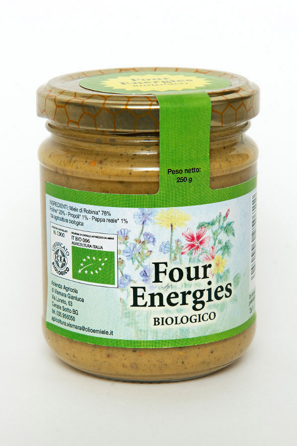 Four Energy: Miele, pappa reale, polline, propoli (250g) - NonSoloCastagne miele