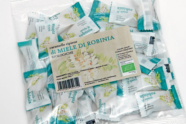 Caramelle al miele di robinia (acacia) biologico 100g - NonSoloCastagne caramelle