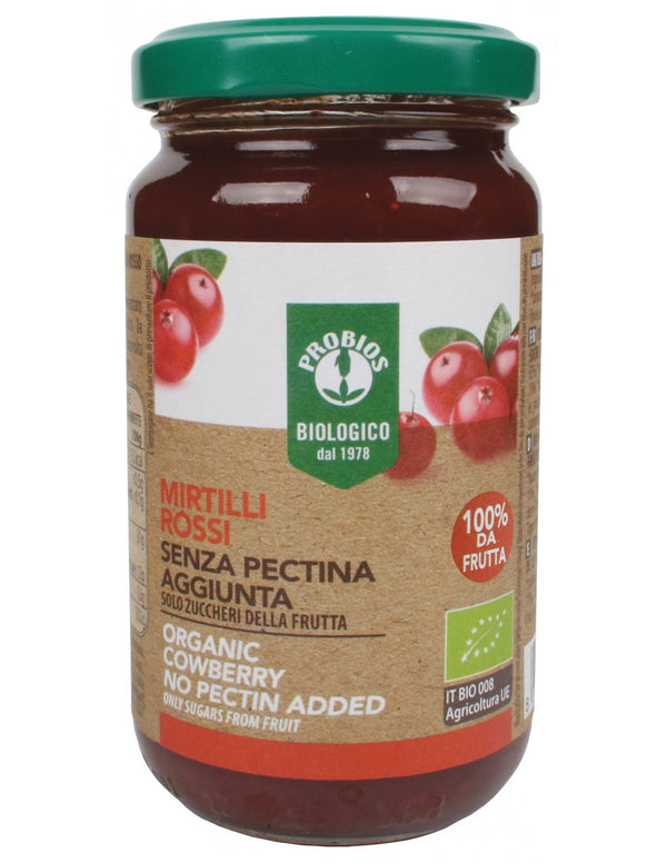 Composta di mirtillo rosso senza pectina (220gr) - NonSoloCastagne marmellata