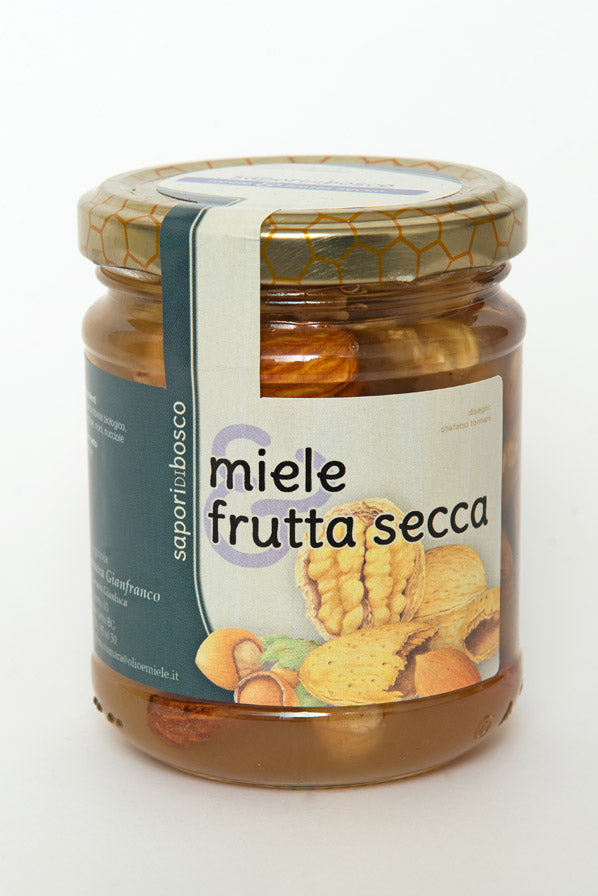 Miele e Frutta Secca Sapori di Bosco (220gr) - NonSoloCastagne miele