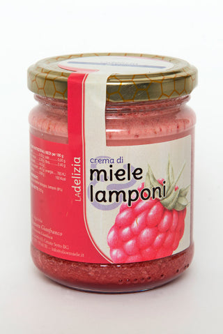 Crema miele e lamponi – Delizia ai lamponi 220gr - NonSoloCastagne miele